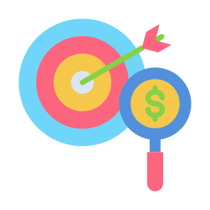 Target Market, Target, Market, Research, Focus, Goal icon