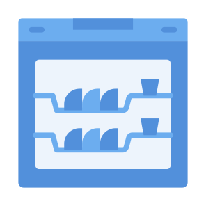 Dishwasher, Dishwashing, Kitchen, Wash Sink, Dish Rack, Sensor, Wireless icon