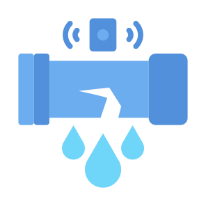 Leak Detector, Warning,  Industry, Leakage,  Flood, Sensor, Wireless icon