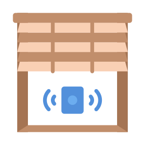 Smart Blind, Window, Automatic, Smart Home, Smart Curtain, Sensor, Wireless icon