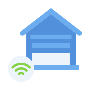 Smart Garage, Garage,  Wireless, Connection, Sensor, Smart Home, Automation icon