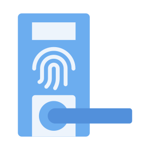 Smart Key,  Security, Wireless, Handle, Fingerprint Identification icon