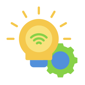 Smart Lamp, Smart Energy,  Wireless, Connection, Sensor, Light icon