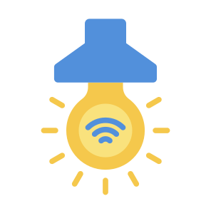 Smart Light, Technology, Light, Lamp, Sensor, Wireless,  Smart Home icon