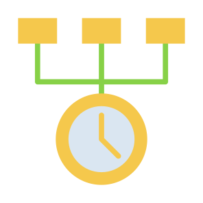 Time Management, Clock, Business, Management, Scheme  icon