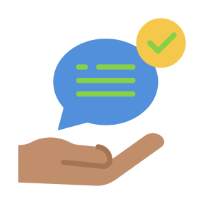 Advice, Speech Bubble, Tick, Tips, Communications  icon