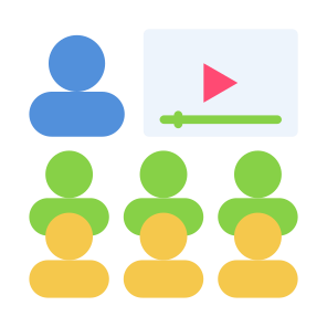 Training, Video Lesson, Video Training, People, Presentation icon
