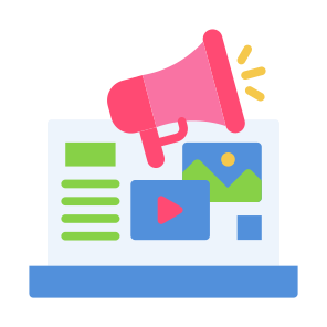 Digital Advertising, Marketing, Campaign, Video, Social Media  icon