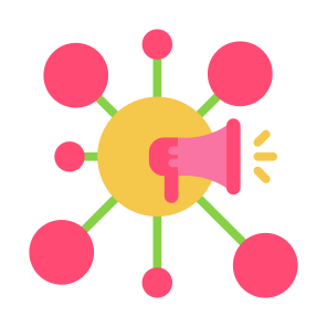 Multi Channel, Digital, Marketing, Megaphone, Advertising  icon