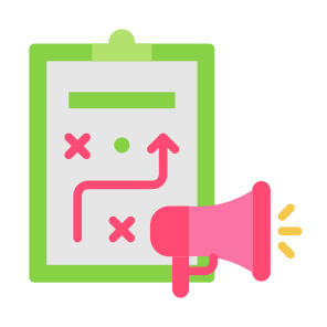 Strategy, Marketing, Strategic Plan, Tactics, Promotion  icon