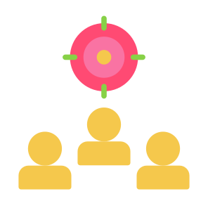 Target Audience, People, Marketing, Focus, Customer icon