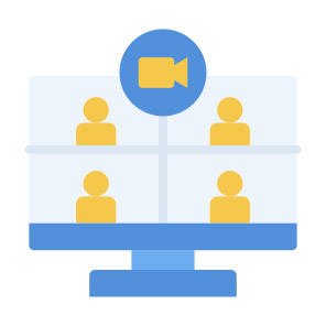 Webinar, Computer, Communications, Online Class, Online Meeting icon