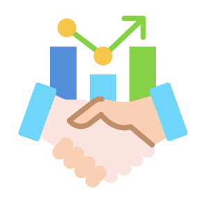 Acquisition, Statistics, Growth, Partnership, Takeover  icon