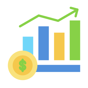 Business Growth, Process, Investment, Profit, Statistics icon