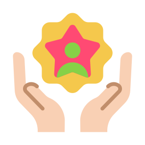 Customer Loyalty, Stars, Client, Rating, Reward Points icon