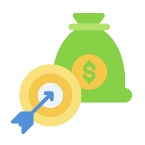 Effectiveness, Money, Target, Effective, Budget  icon