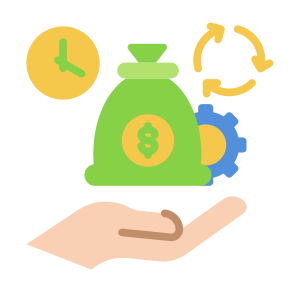 Efficiency, Time, Management, Process, Cost icon