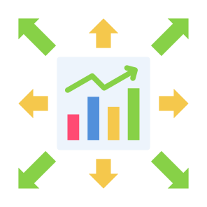 Expansion, Connection, Networking, Channel, Investment icon
