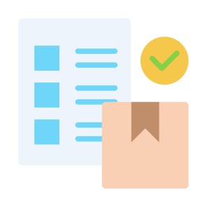 Inventory, Stock, Planning,  Checklist, Box icon