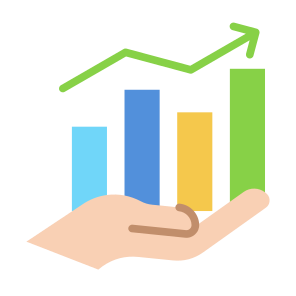 Investment, Money, Growth, Profit, Salary icon