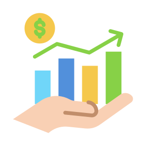 Profit Growth, Money, Economy,  Investment, Growth icon