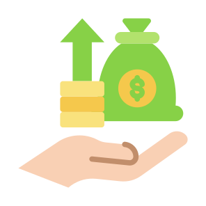 Profit, Money Bag, Profit, Salary, Wage icon