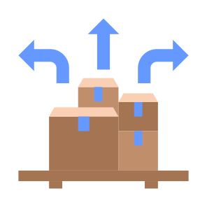 Distribution, Logistics, Distributed, Product, Delivery  icon