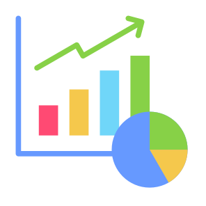 Statistics, Report, Pie Chart, Marketing, Business icon