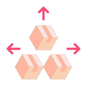 Distribution Product, Distribution, Product, Box, Shipment, Deployment icon