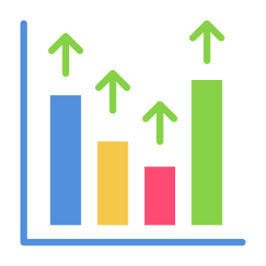 Market Increase, Market, Increase, Stock Market, Growth, Gdp   icon