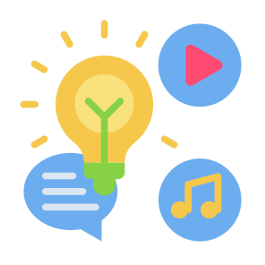 Creative Content, Content, Idea, Creative, Social Media, Marketing icon