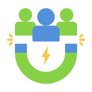 Lead Generation, Marketing, Attraction, Magnetism, Attract, User Engagement icon