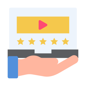 Video Rating, Video, Star, Ratings, Reviews, Feedback icon