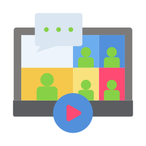 Webinar, User, Communications, Seminar, Online Learning, Online Course icon
