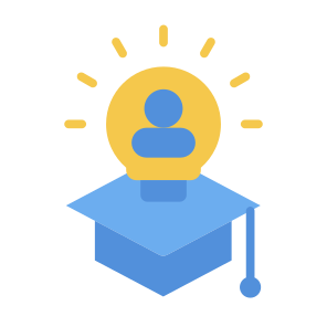 Creativity, Idea, Knowledge, Learning, Innovation icon