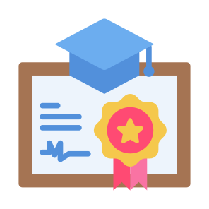 Diploma, Certificate, Graduation, Certification, College icon