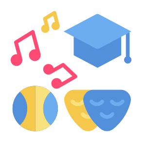 Extracurricular, Music, School, Theater, Hobbies icon