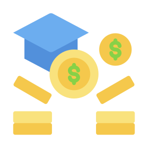 Funding, Student, Money, Cost, Scholarship icon