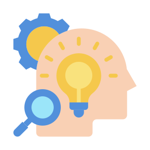 Intelligence, Search, Analysis, Creativity, Idea icon