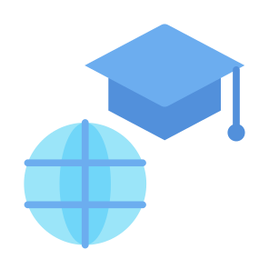 Student, Global, Worldwide, Study, International icon