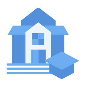 University, Building, Graduation Cap, Government, Institution icon