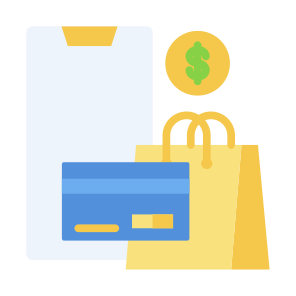 Credit Card, Payment, Mobile Phone, Pay, Card, Shopping Bags, Ecommerce icon