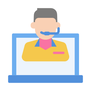 Customer Service Agent,  Call, Mobile Phone, Support, Call Center Agent, Ecommerce icon