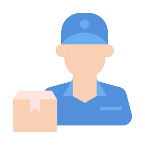 Delivery Courier, People, Cap, Package, Delivery Box, Ecommerce icon