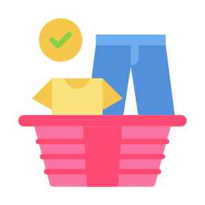 Shopping Basket, Online Shop, Clothes, Commerce, Products, Ecommerce icon