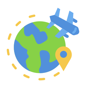 Worldwide Shipping, Plane, Global, Shipment, Shipping And Delivery, Ecommerce icon