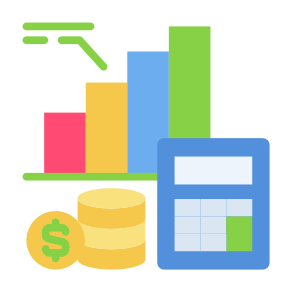 Financials, Data, Earnings, Calculation, Statements, Reports icon