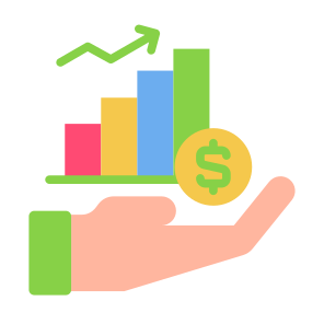 Investment, Allocation, Funding, Finance, Stake, Capital icon