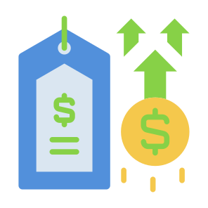 Price, Amount, Cost, Rate, Charge, Value icon