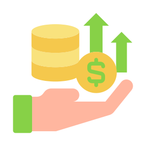 Profit, Income, Gain, Revenue, Earnings, Margin icon